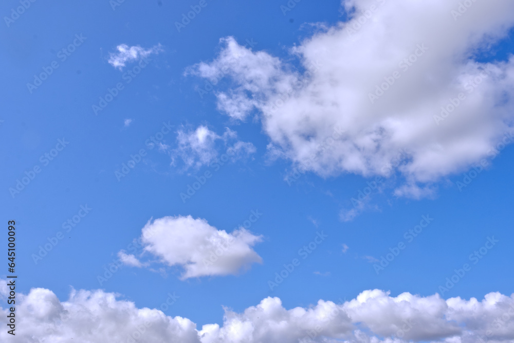 White cloud blue sky frame background White cloud blue sky frame background