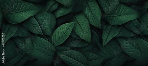 Green leaves natural texture © olegganko