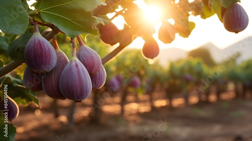 Figs plants on a farm. © Premium_art