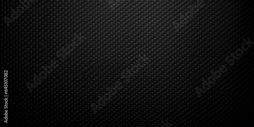 Black chrome carbon fiber texture background, shiny metal material banner.