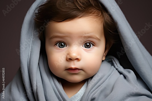 Newborn portrait wearing winter clothes