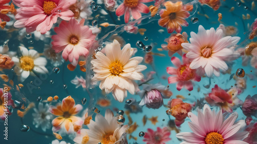 Flowers in the water.