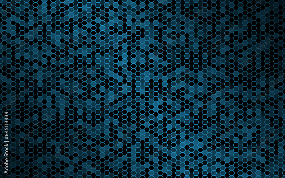 Dark blue vector background with hexagonal mesh. Modern geometric texture. Simple design illustration Dark blue vector background with hexagonal mesh. Modern geometric texture. Simple design illustration
