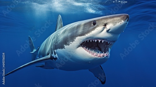 Great white shark in the sea © Doni_Art