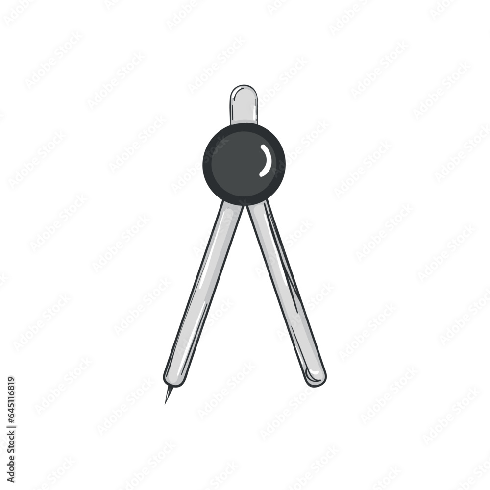 Isolated compass School supply sketch icon Vector illustration Isolated compass School supply sketch icon Vector illustration