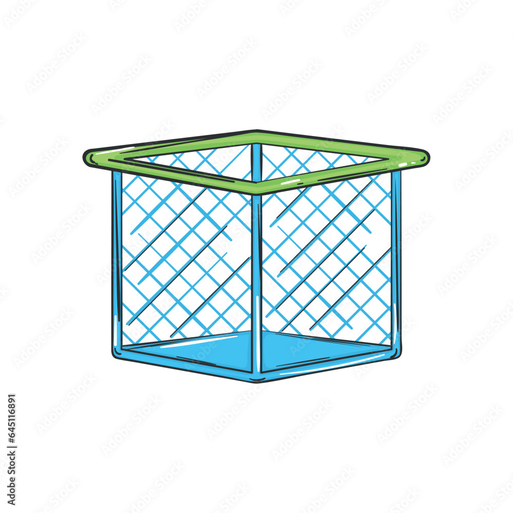 Isolated empty pencil holder School supply sketch icon Vector illustration Isolated empty pencil holder School supply sketch icon Vector illustration