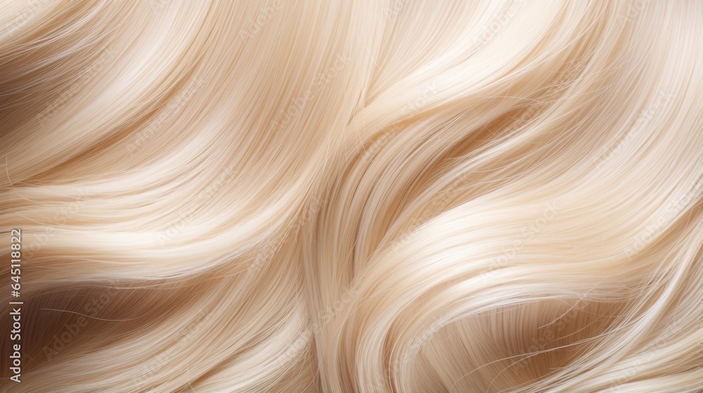Blonde shiny highlight woman hair background texture, generative ai Blonde shiny highlight woman hair background texture, generative ai