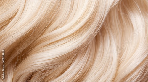 Blonde shiny highlight woman hair background texture, generative ai
