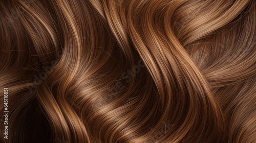 Light brown shiny highlight woman hair background texture  generative ai