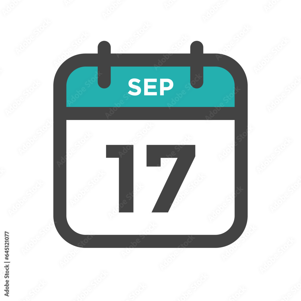 September 17 Calendar Day or Calender Date for Deadlines or Appointment September 17 Calendar Day or Calender Date for Deadlines or Appointment