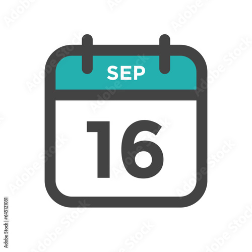 September 16 Calendar Day or Calender Date for Deadlines or Appointment