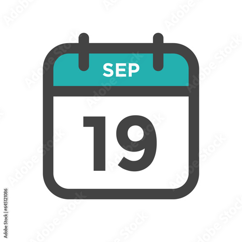September 19 Calendar Day or Calender Date for Deadlines or Appointment