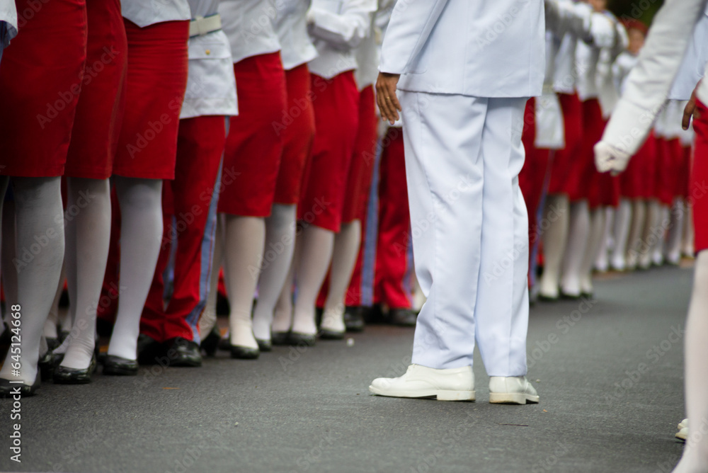 Students from the military college of the army are seen during the Brazilian independence parade in the city of Salvador, Bahia. Students from the military college of the army are seen during the Brazilian independence parade in the city of Salvador, Bahia.