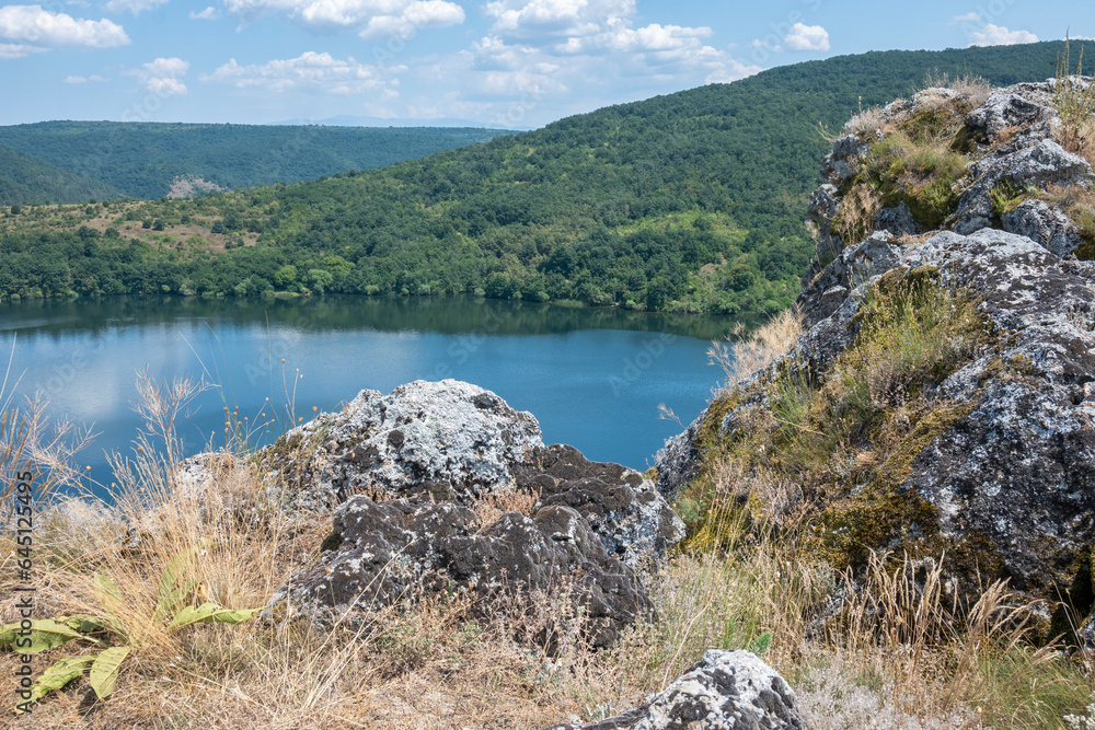 Summer view of Pchelina Reservoir, Bulgaria