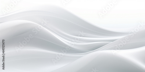 White abstract background with smooth lines in it. Ilustration for your design