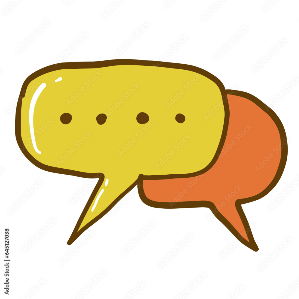 Chat icon vector illustration design, speech bubble in cartoon style, communication symbol Chat icon vector illustration design, speech bubble in cartoon style, communication symbol