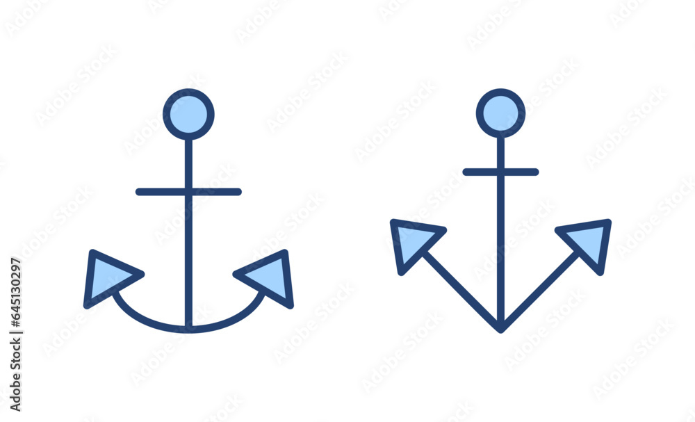 Anchor icon vector. Anchor sign and symbol. Anchor marine icon. Anchor icon vector. Anchor sign and symbol. Anchor marine icon.