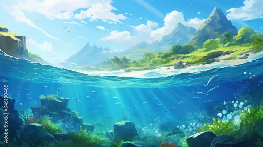 The beauty of the ocean game art The beauty of the ocean game art