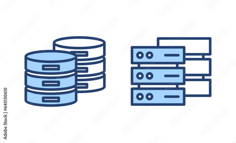 Database icon vector. database sign and symbol Database icon vector. database sign and symbol