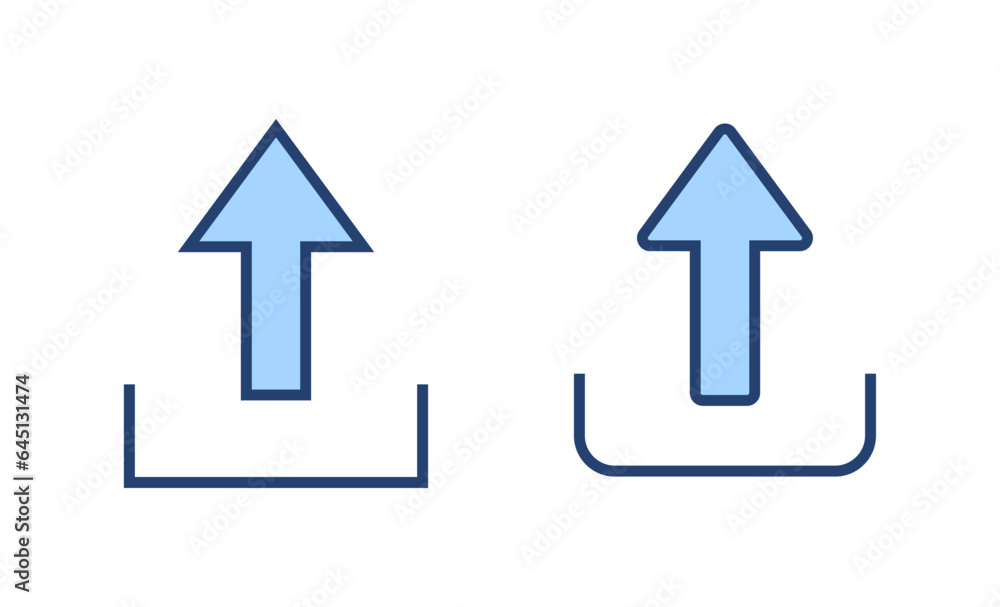 Upload icon vector. load data sign and symbol Upload icon vector. load data sign and symbol