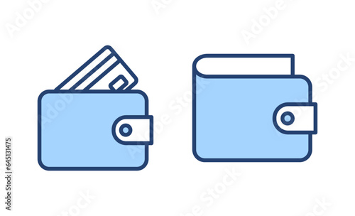 Wallet icon vector. wallet sign and symbol