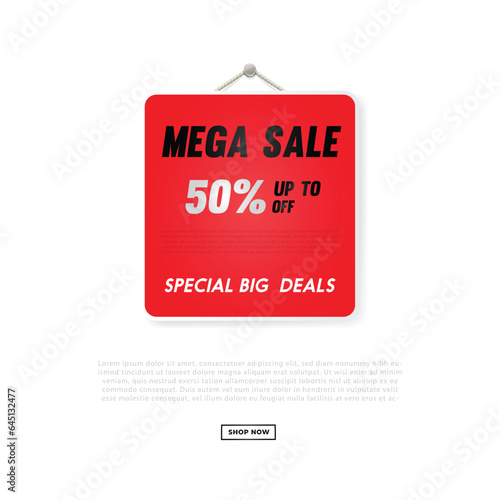 Modern and Unique Editable Social Media Banner Template for Promotion and Digital Marketing. Promotional Square Web Banner for Social Media. Elegant and Simple Discount Promo