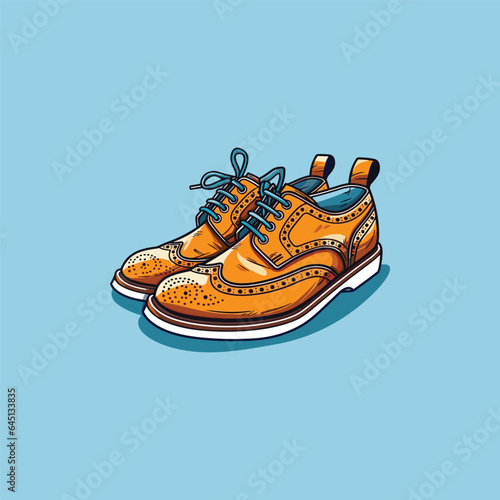 brogues vector clip art illustration