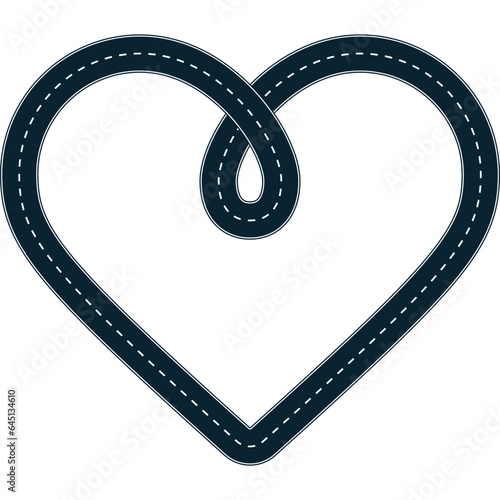 road heart frame
