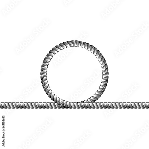 rope noose line border
