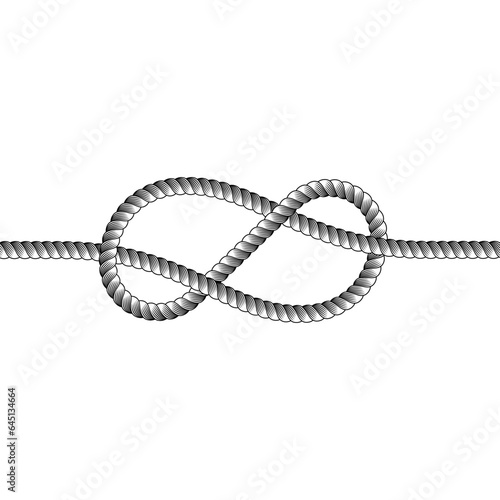 rope knot line border