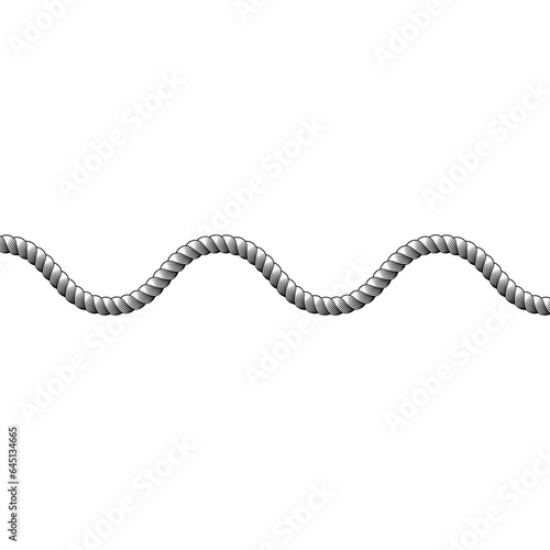 rope wavy line
