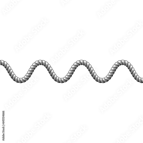 rope wavy line