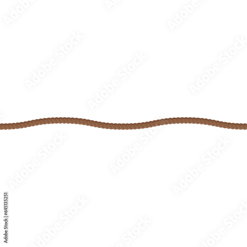 brown rope wavy line