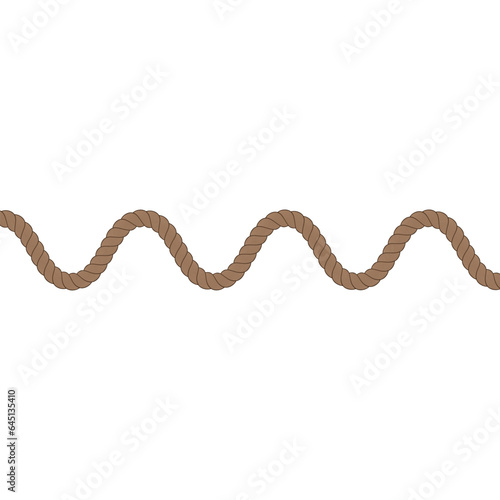 wavy line rope