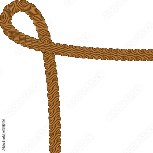 brown corner border rope