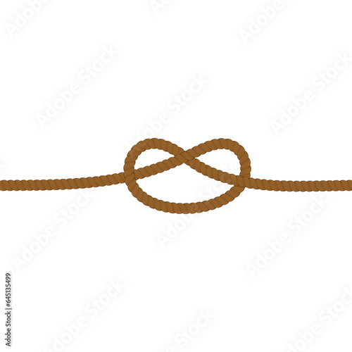 brown knot line border rope