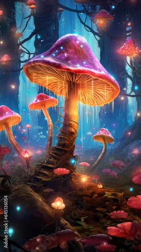 fairytale mushroom in the forest © natalikp