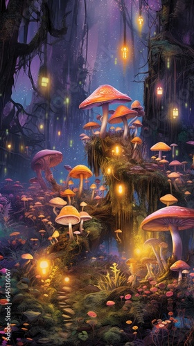 fairytale mushroom in the forest