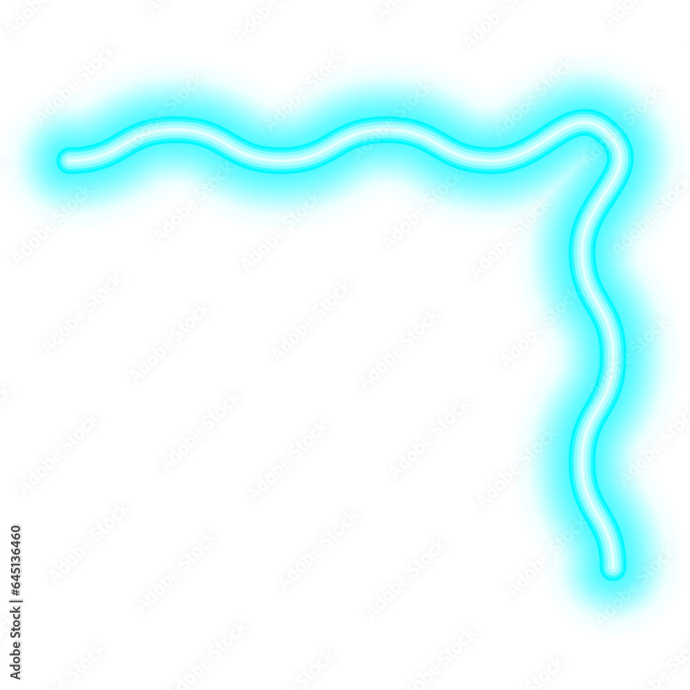 blue neon corner border blue neon corner border