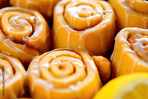 Zesty Indulgence: Gooey Lemon Sweet Rolls with Cream Cheese Icing