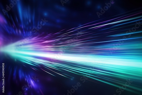 abstract futuristic background with pink blue glowing neon moving high speed wave lines and bokeh lights. Data transfer concept Fantastic wallpaper