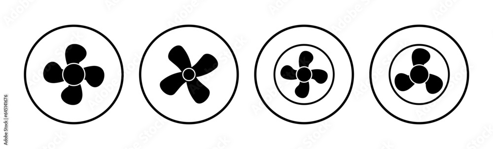 Fan icon vector. blower icon. propeller. ceiling Fan icon vector. blower icon. propeller. ceiling
