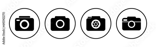 Camera Icon in trendy flat style isolated. Camera symbol web site design