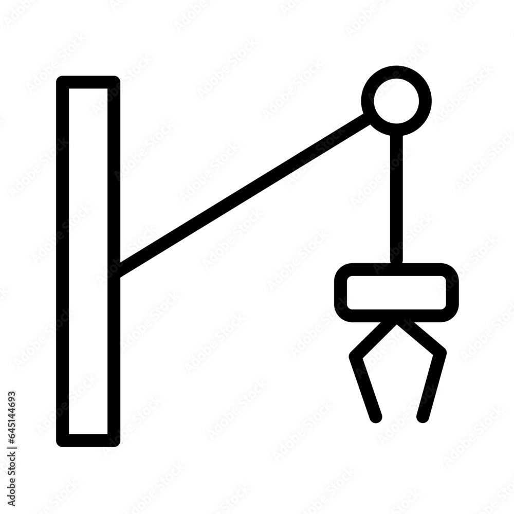 Crane Robotic Hand Icon Crane Robotic Hand Icon