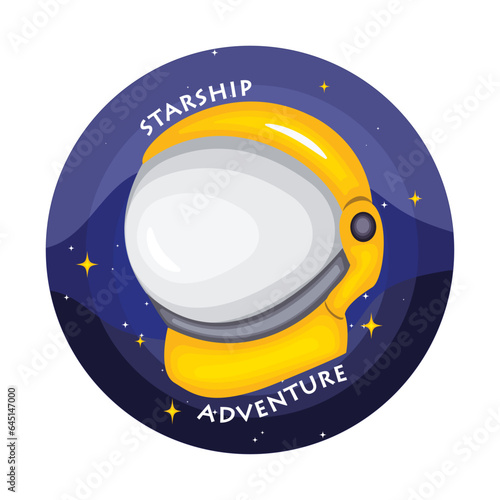 Starship adventure astronaut vector