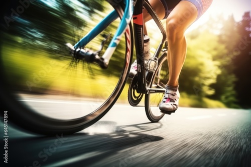 Adrenaline and excitement of exercising while cycling