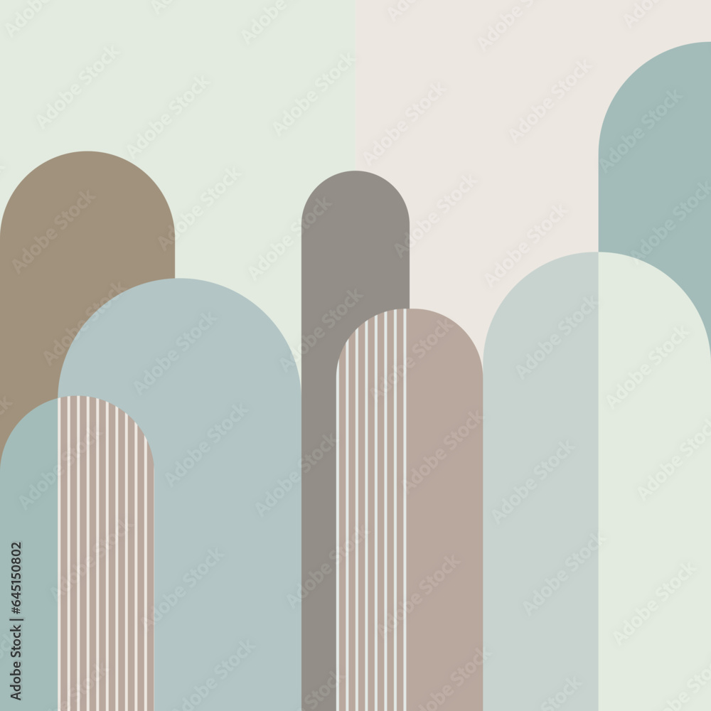 Boho aesthetic minimalist abstract art vector Boho aesthetic minimalist abstract art vector