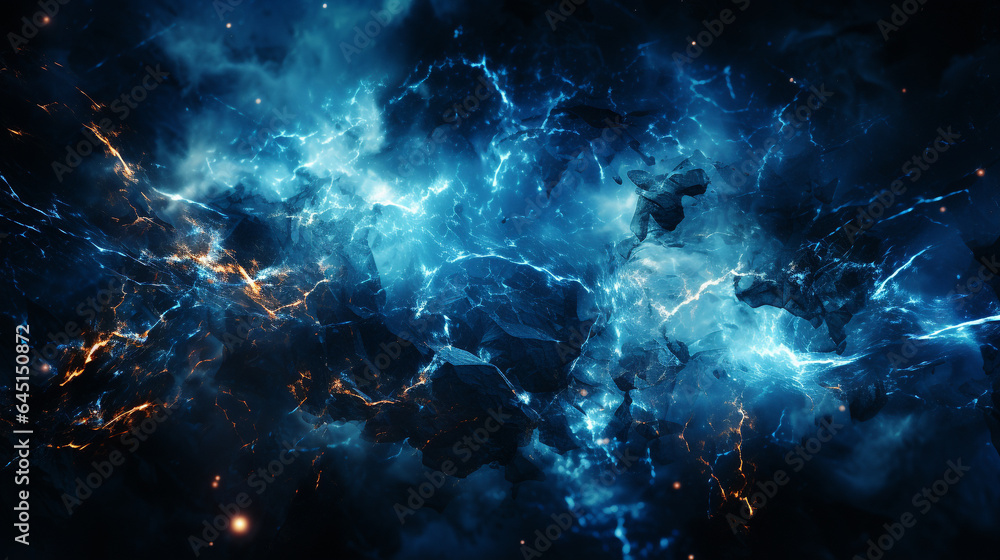 Fototapeta premium Background of lightning strikes above the clouds