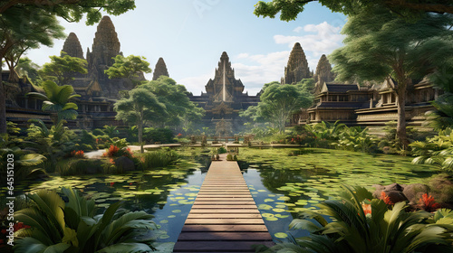 Sacred Greens: Exploring an Angkor Wat-inspired Ecology Monastery Landscape