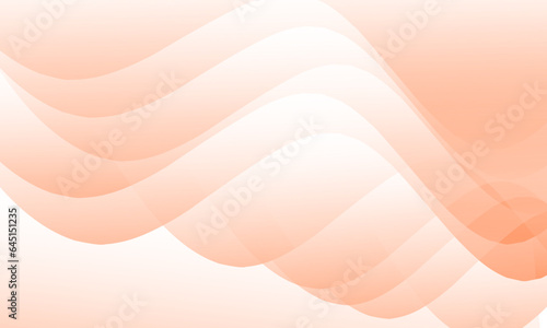 Wave layers with light orange for the background. Vector illustration